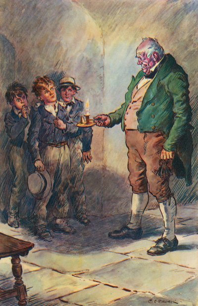 Illustration för Tom Browns skoldagar av Thomas Hughes av Charles Edmund Brock
