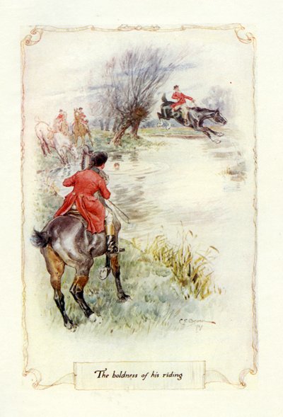 Djärvheten i hans ridning, 1907 (illustration) av Charles Edmund Brock