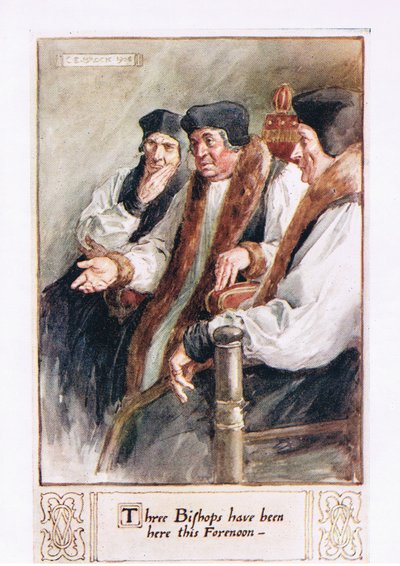 Tre biskopar har varit här på förmiddagen av Charles Edmund Brock