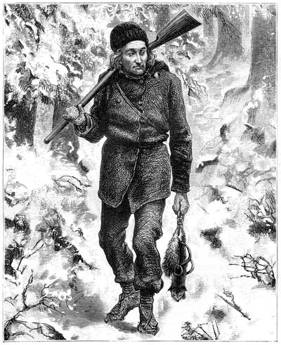 Kanadensisk jägare, 1800-talet. av Charles Edouard Delort
