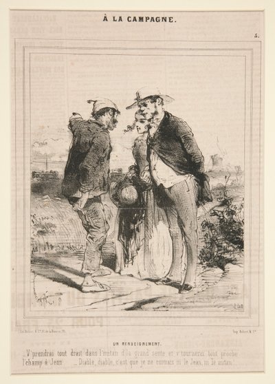 An Intelligence (Information), från serien A la Campagne av Charles Edouard de Beaumont