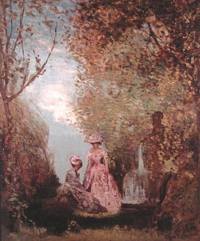 Forest Glade (olja) av Charles Edward Conder