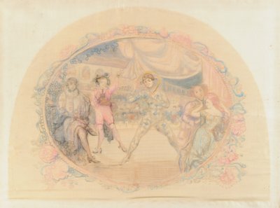 Harlequin SAmuse, 1905 (wc på papper) av Charles Edward Conder