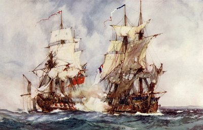 Tillfångatagandet av den franska återföreningen av halvmånen, 1793 av Charles Edward Dixon