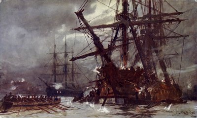 Utskärning ur Hermione (Retribution), 1799 av Charles Edward Dixon