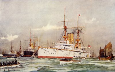 Centurion. Sir Edward Seymours flaggskepp i Fjärran Östern, 1900 av Charles Edward Dixon