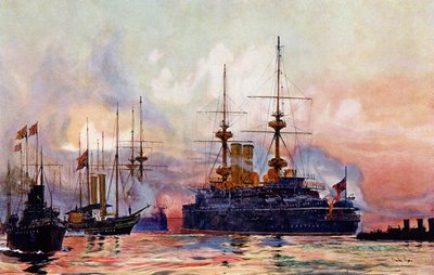 Prince George i Spithead: Drottning Victorias sjömans Requiem av Charles Edward Dixon