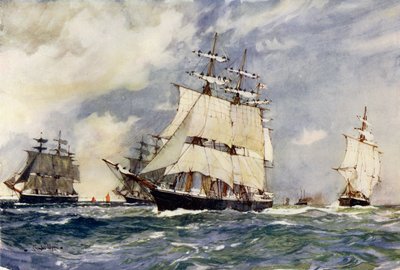 Seglingsträningsskvadronen, 1899 av Charles Edward Dixon