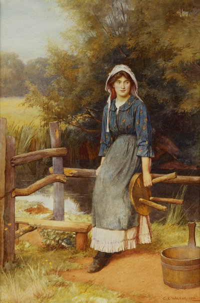 The Milkmaid av Charles Edward Wilson