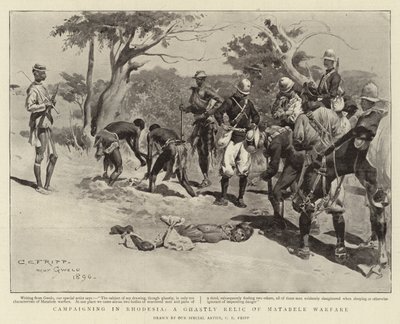Kampanjer i Rhodesia, en hemsk relik från Matabele-krigföring av Charles Edwin Fripp