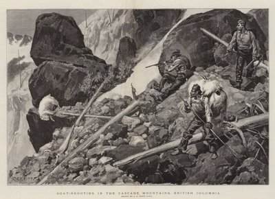 Getskytte i Cascade Mountains, British Columbia av Charles Edwin Fripp