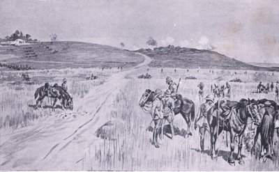 The relief of Vryheid, från After Pretoria: The Guerilla War publicerad av Harmsworth Bros Limited, 1901 av Charles Edwin Fripp