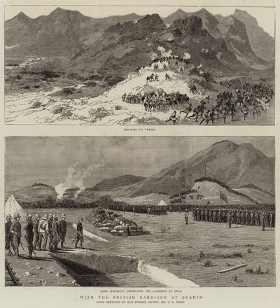 Med den brittiska garnisonen i Suakim av Charles Edwin Fripp