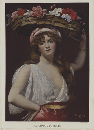 Köpman av rosor av Charles Emile Auguste Carolus-Duran