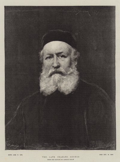 Den sene Charles Gounod av Charles Emile Auguste Carolus-Duran