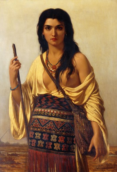 Minnehaha, 1871 av Charles-Emile-Hippolyte Vernet-Lecomte