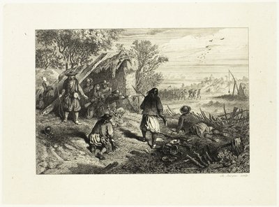 Ett bakhåll av Charles Emile Jacque
