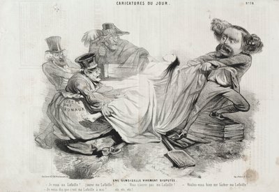 En intensivt omtvistad ung kvinna av Charles Emile Jacque