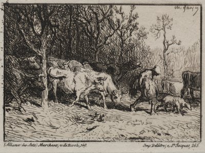 Koherde av Charles Emile Jacque