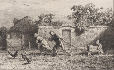 Besättning, 1865. av Charles Emile Jacque
