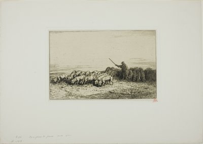 Grisflock av Charles Emile Jacque