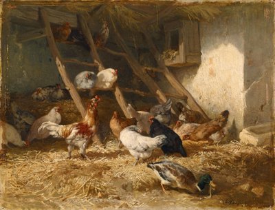 Höns av Charles Emile Jacque