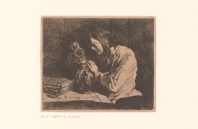 Ung man med kanna av Charles Emile Jacque
