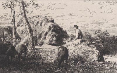 Den förlorade sonen, ca. 1868. av Charles Emile Jacque
