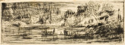Landskap av Charles Emile Jacque
