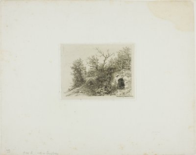 Man sittande på en kulle av Charles Emile Jacque
