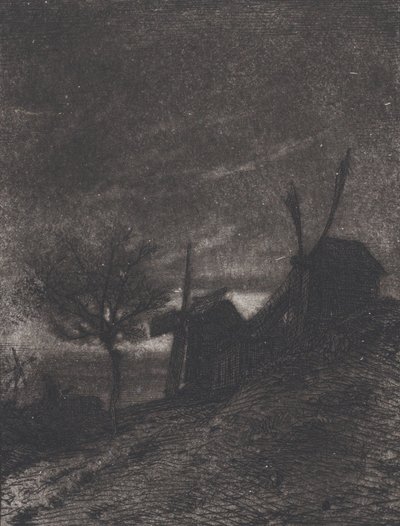 Mills i Montmartre, 1846. av Charles Emile Jacque