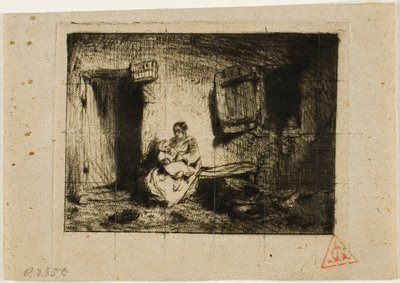 Sjuksköterska av Charles Emile Jacque