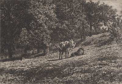 Fruktträdgård, 1865. av Charles Emile Jacque