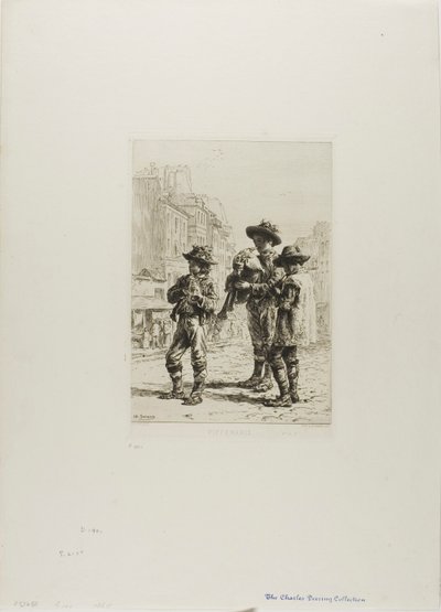 Pifferari av Charles Emile Jacque