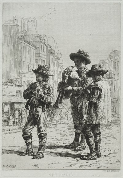 Pifferaris av Charles Emile Jacque