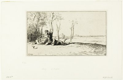Skördemän i vila av Charles Emile Jacque