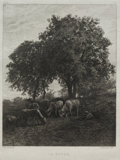 Resten av Charles Emile Jacque