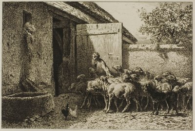 Herdinna av Charles Emile Jacque