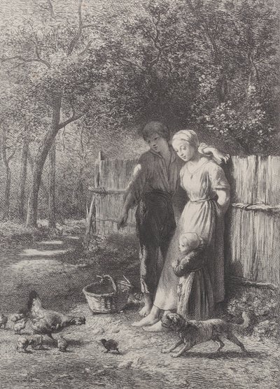 Våren 1864. av Charles Emile Jacque