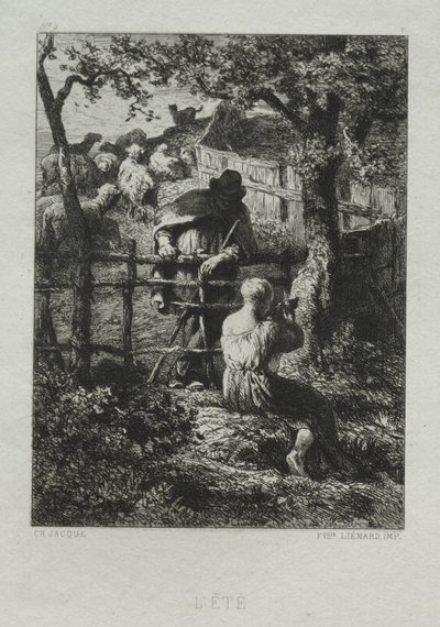 Sommardag. av Charles Emile Jacque