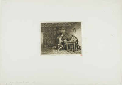 Kortspelarna av Charles Emile Jacque