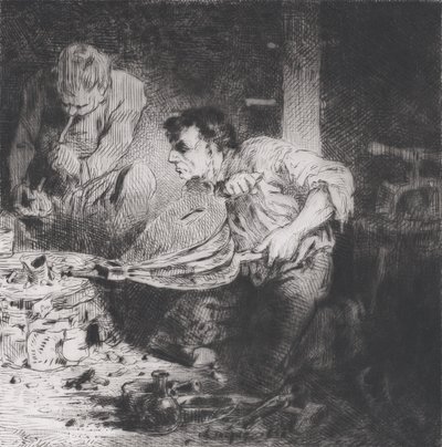 Förfalskarna, 1843. av Charles Emile Jacque