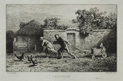 Equipagen. av Charles Emile Jacque