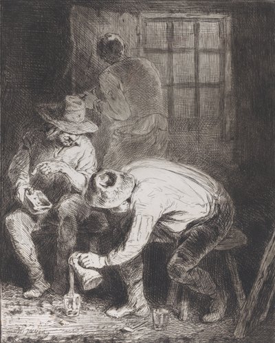 Det goda sällskapet, 1846. av Charles Emile Jacque