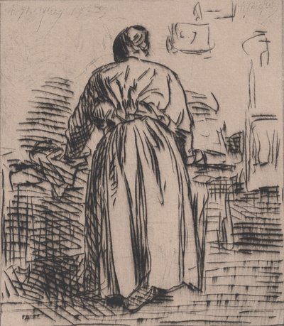 Den strykande kvinnan, 1843. av Charles Emile Jacque