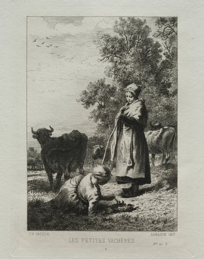 De små koherdarna av Charles Emile Jacque