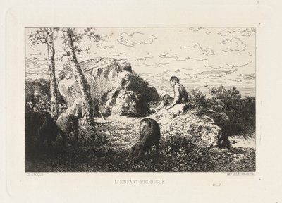 Den förlorade sonen av Charles Emile Jacque