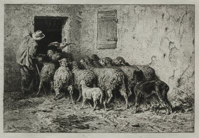 Återkomsten, 1864. av Charles Emile Jacque
