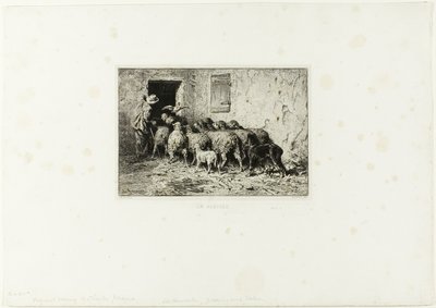 Fåren kommer hem av Charles Emile Jacque