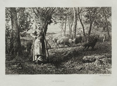 Herdinnan av Charles Emile Jacque